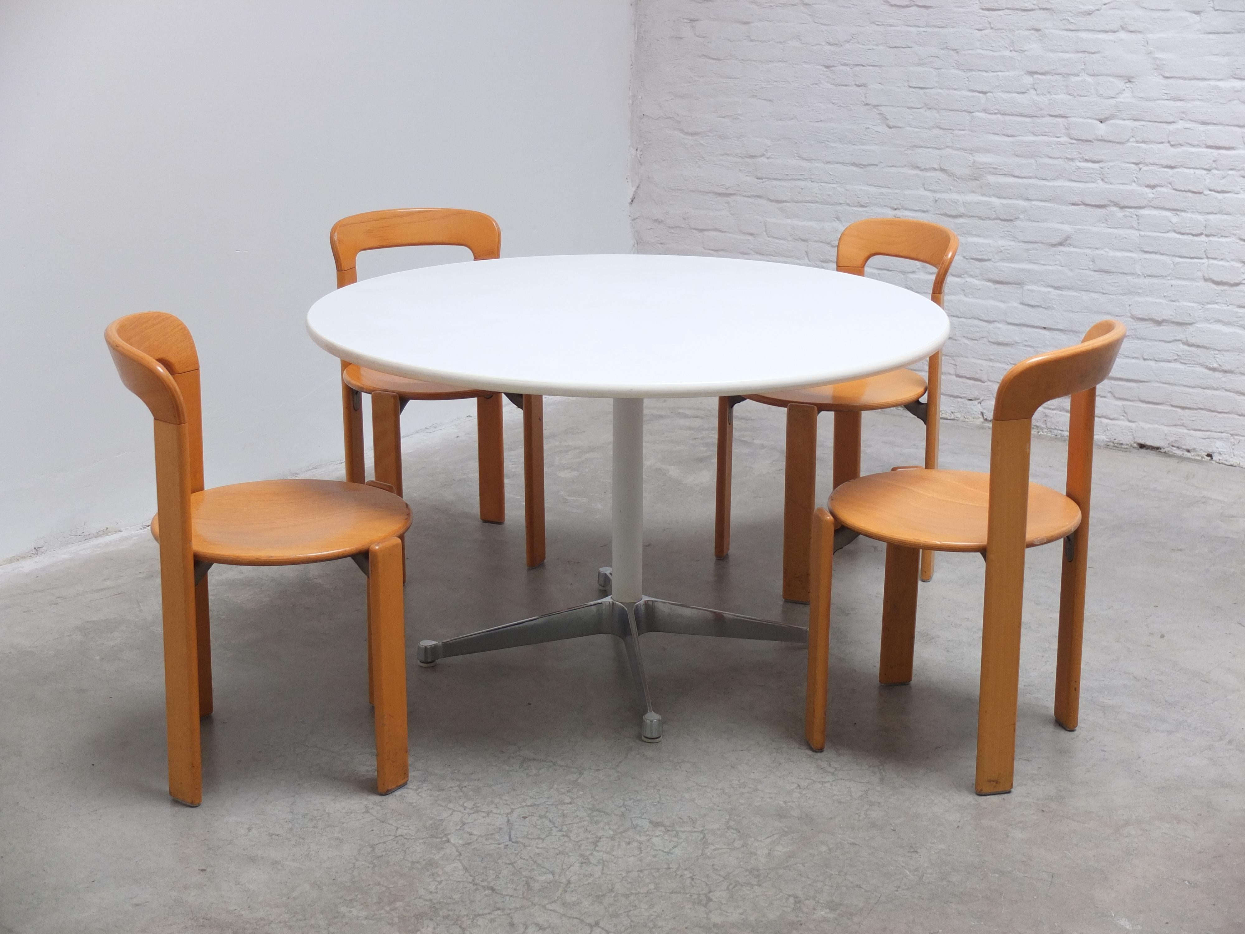 Table de conférence ou de salle à manger ronde de George Nelson pour Herman Miller, années 1960 en vente 3