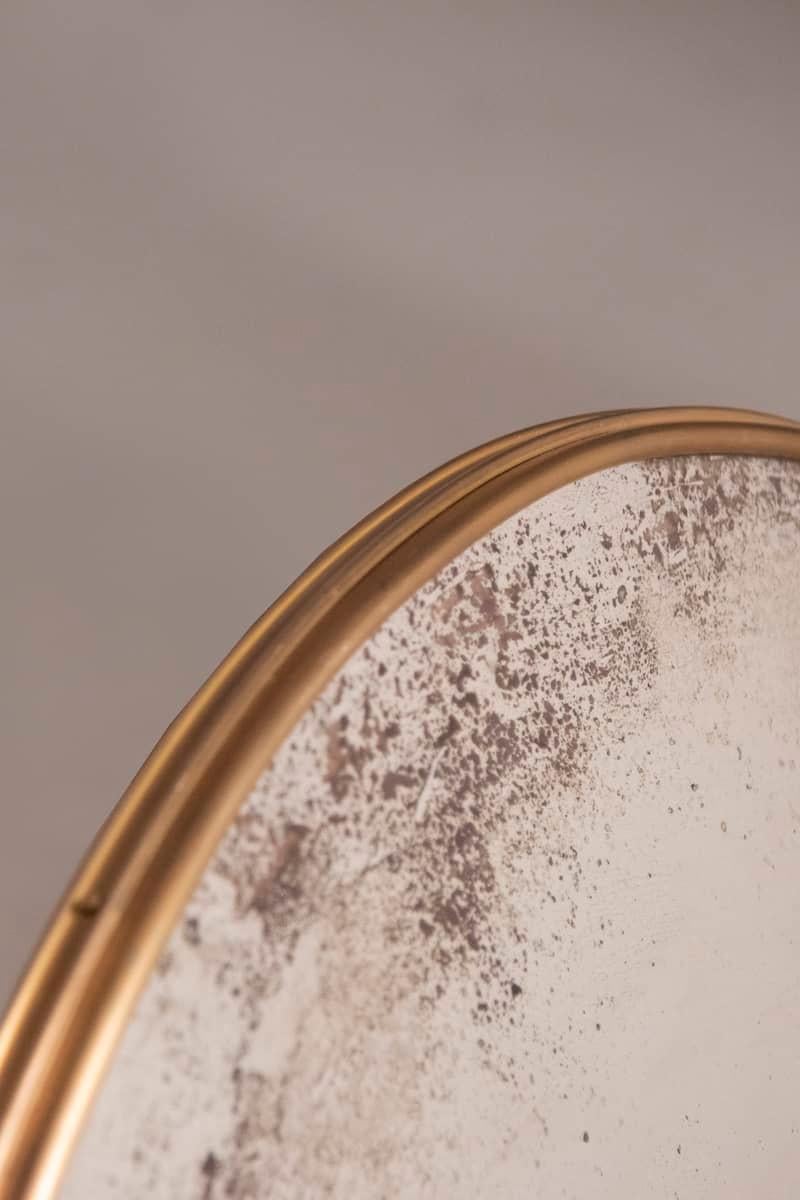 Round Convex Mirror Diam 93 cm Brass Frame For Sale 6