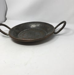 Round Copper Pot with Handles
