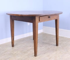 Round Country Oak Occasional Table