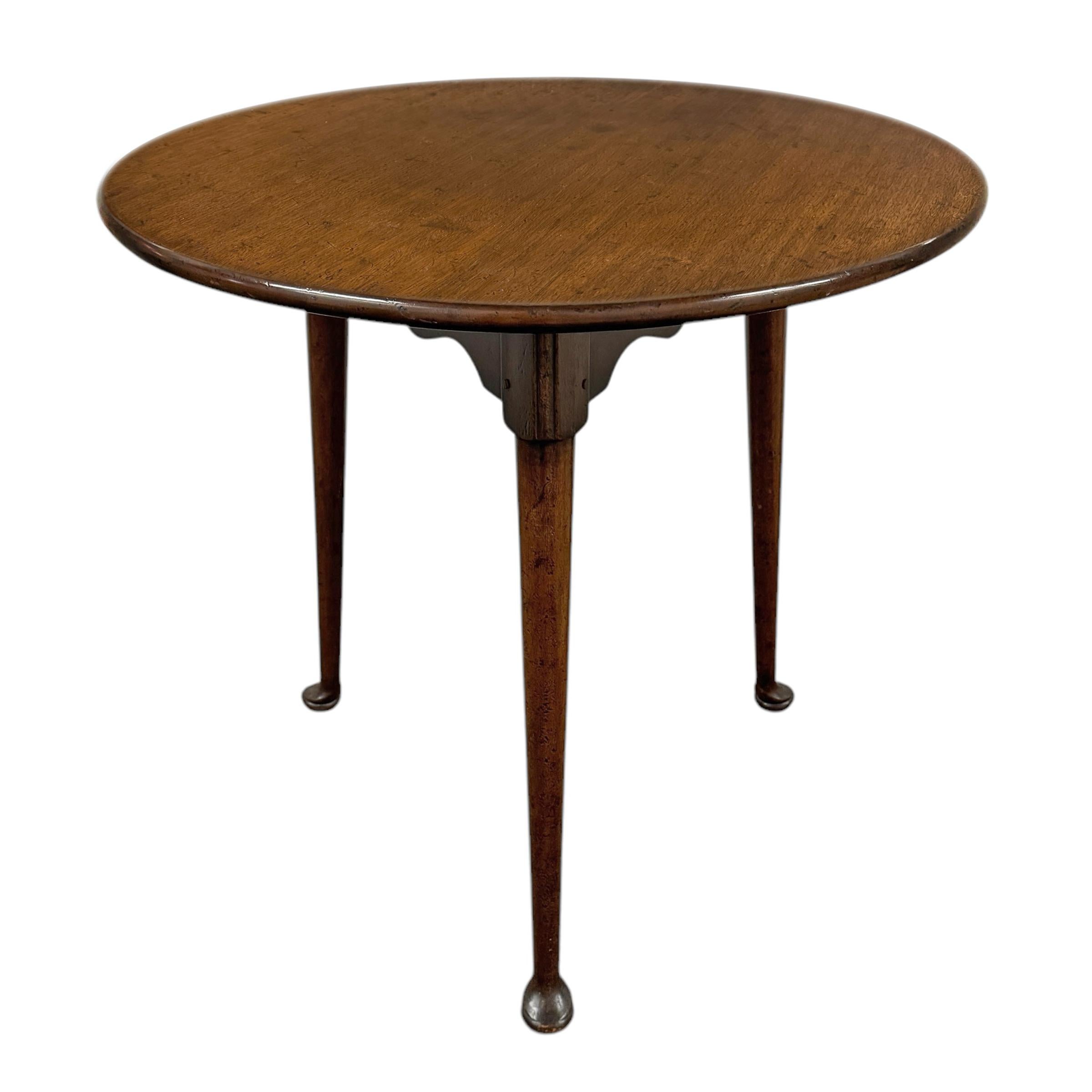 Queen Anne Round Cricket Table For Sale