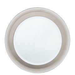Round Cristal Arte Mirror, Ground and Beveled 1960