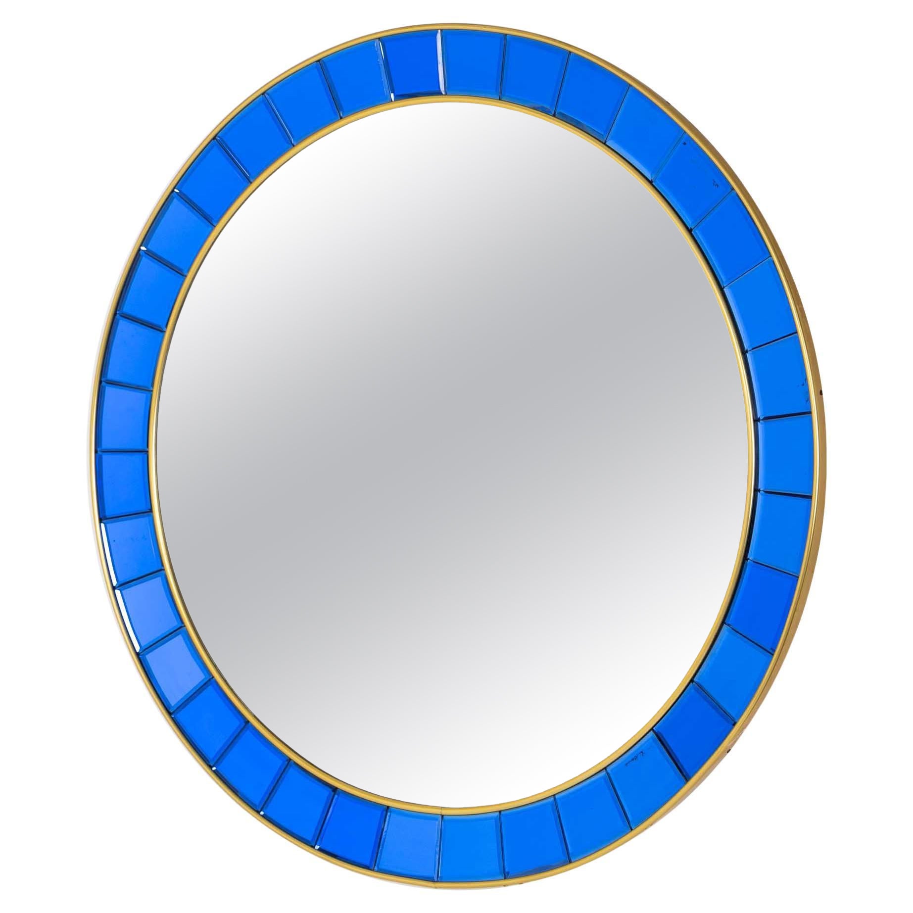 Round Cristal Arte Modernist Wall Mirror