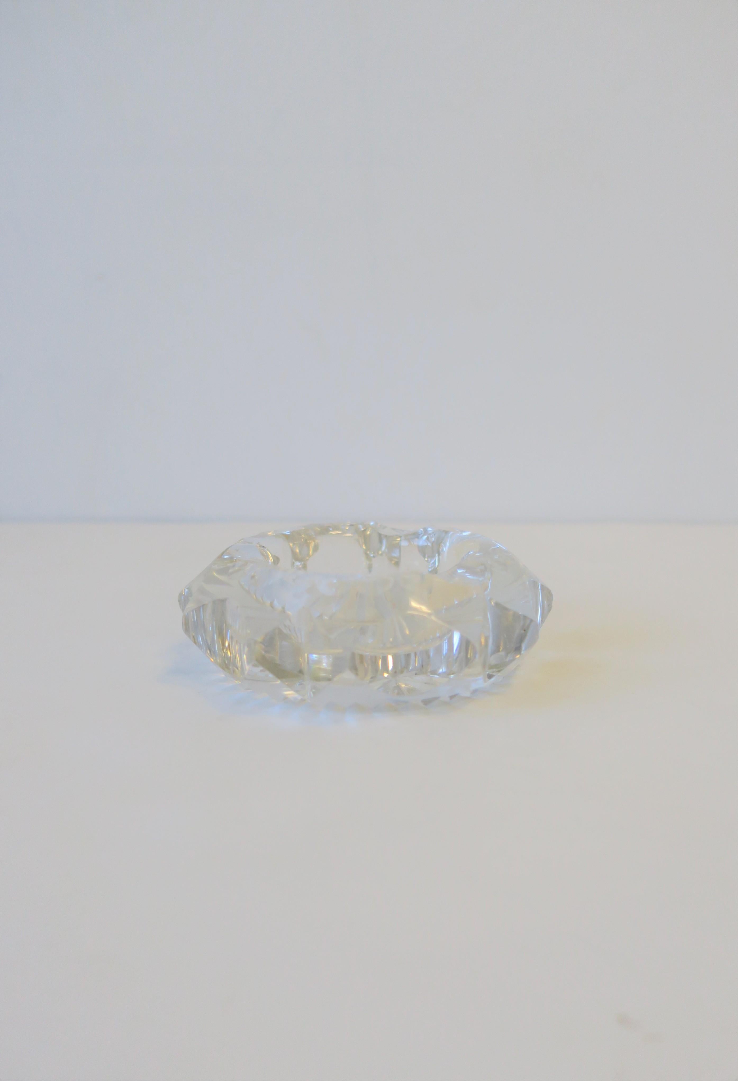 Crystal Ashtray or Jewelry Dish For Sale 2
