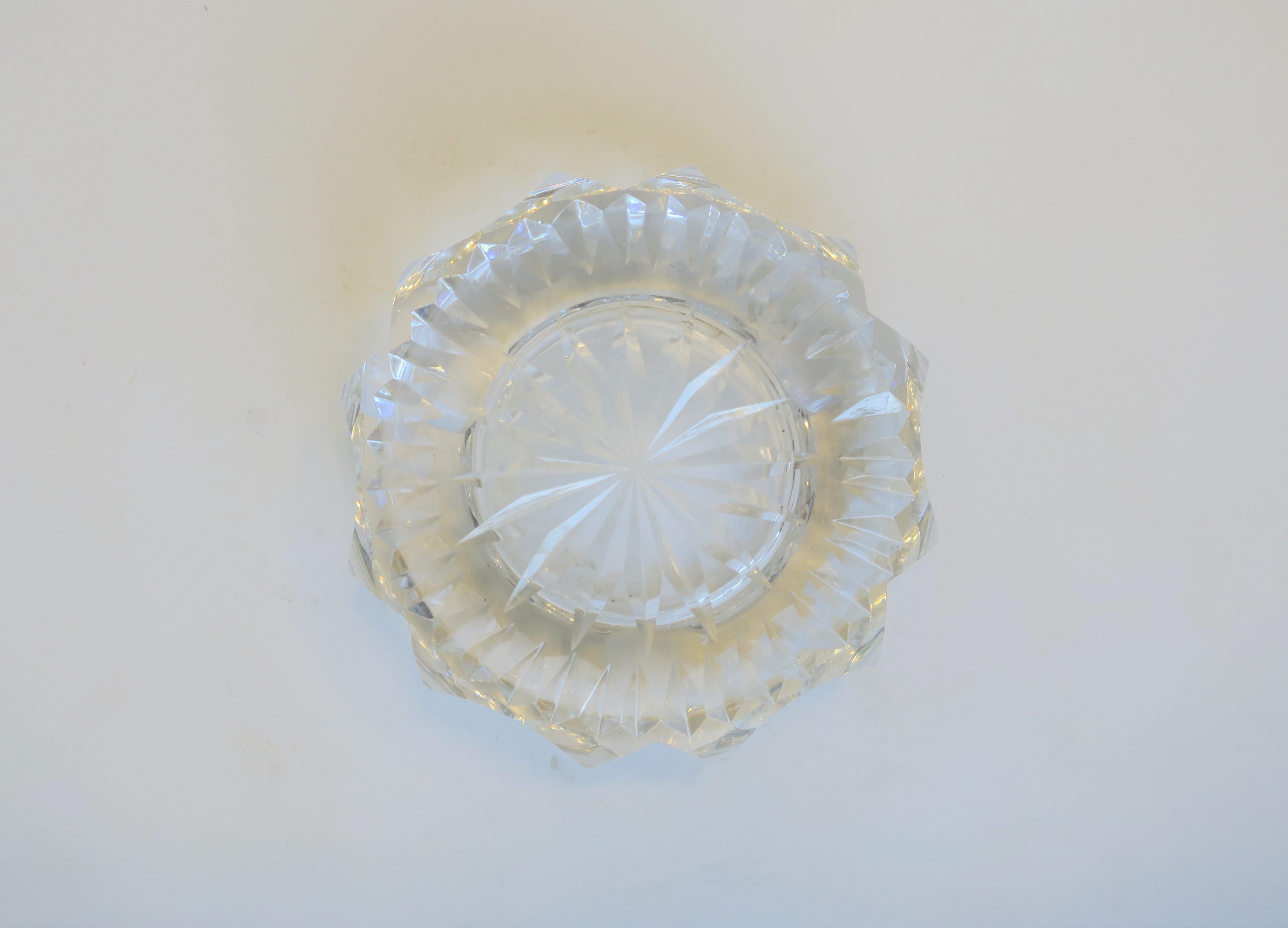 Crystal Ashtray or Jewelry Dish For Sale 3