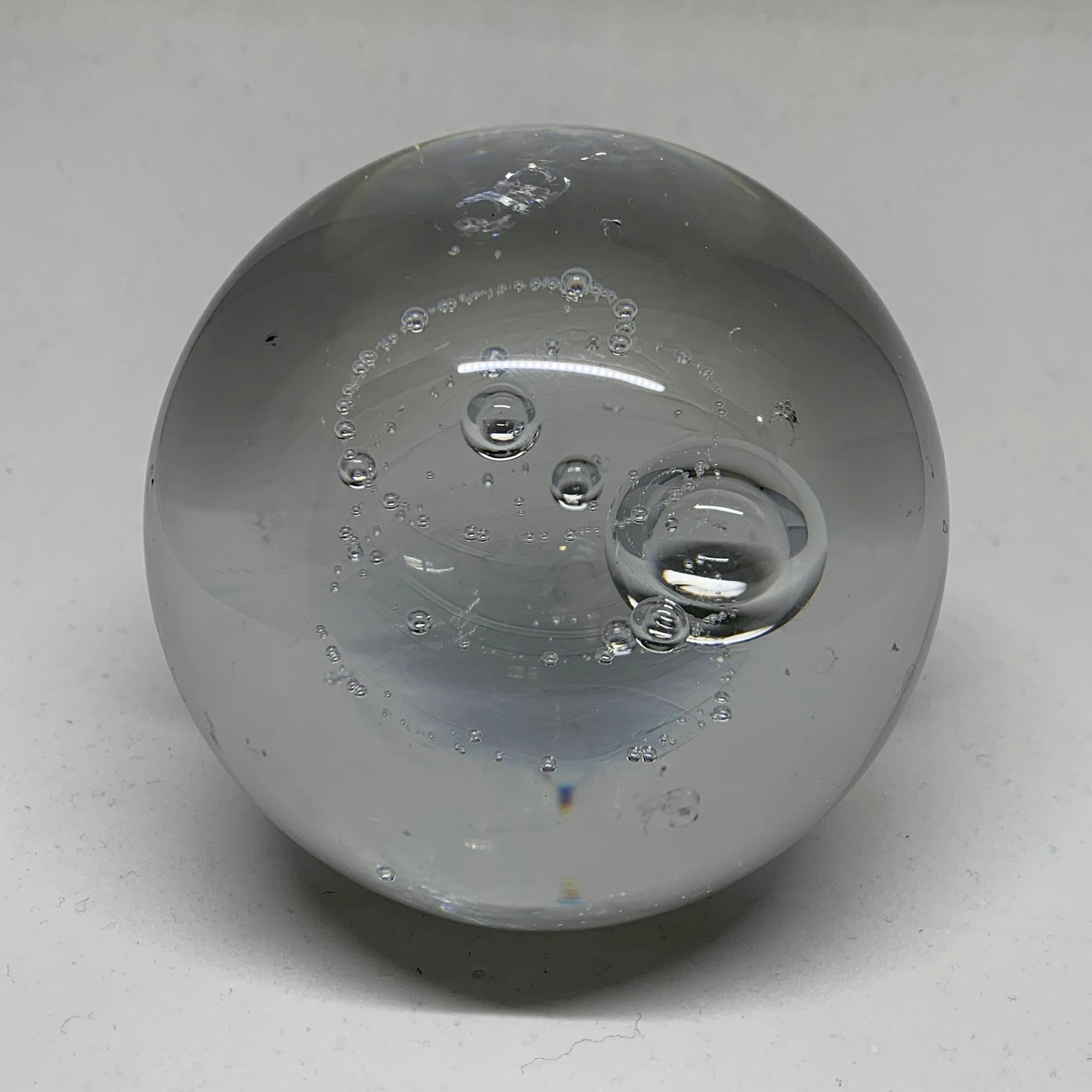 globe crystal paperweight
