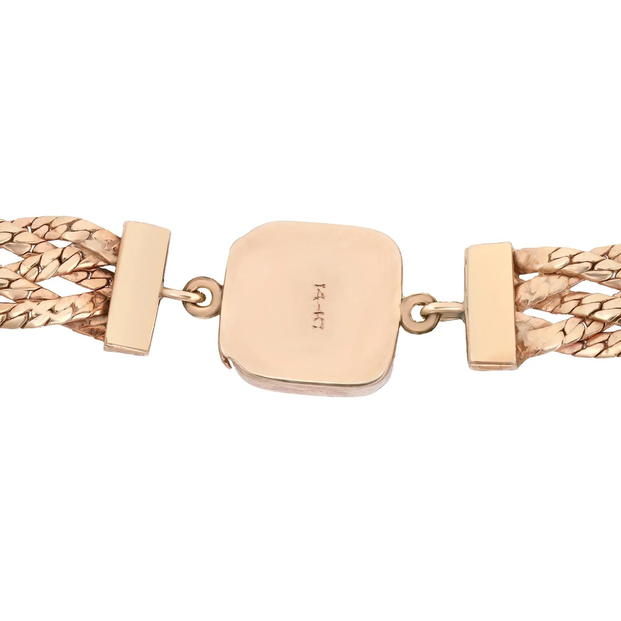 Taglio rotondo Collana con frange di ametista taglio rotondo in oro giallo 14K in vendita