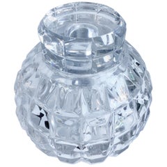 Round Cut Crystal Decanter