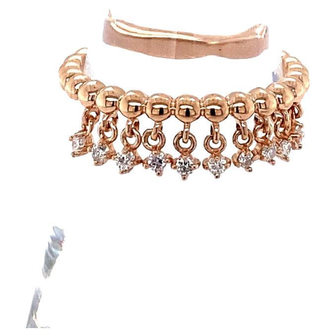 0.14 Carat Round Cut Diamond Cable Rose Gold Band

Cute and dainty 0.14 carat Diamond bands that are sure to be a great addition to anyone's accessory collection. You can even wear these bands with other rings! Plenty of versatile options when it