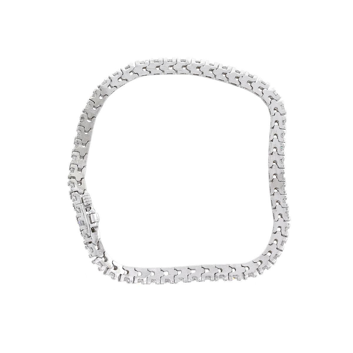 Women's Round Cut Diamond Tennis Bracelet