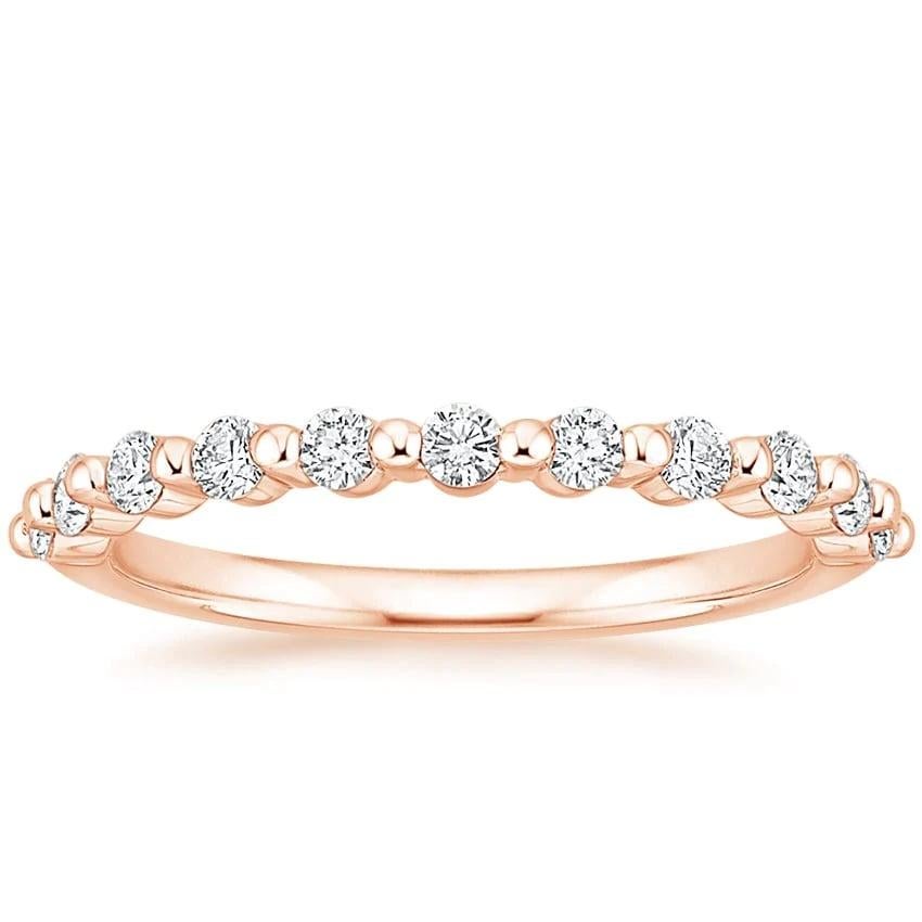 Im Angebot: Brinley's Schwebender Eternity-Ring mit halber Eternity-Ring und Diamant () 4