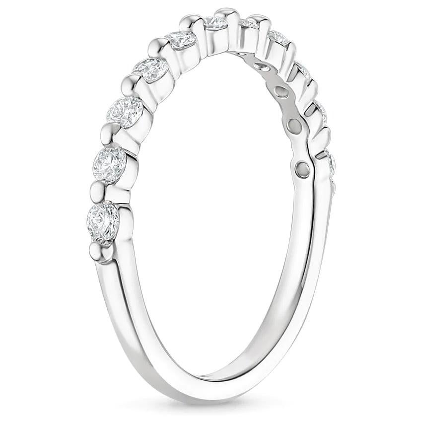 Im Angebot: Brinley's Schwebender Eternity-Ring mit halber Eternity-Ring und Diamant () 6