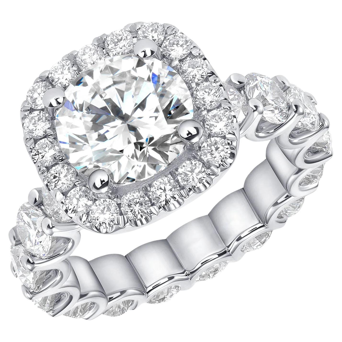 For Sale:  Liana's Halo Engagement Eternity Ring 2