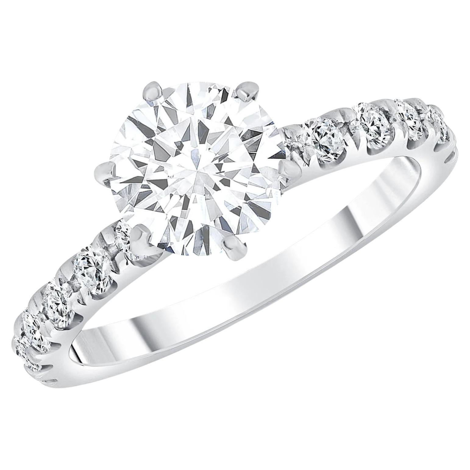 For Sale:  Rylie's Solitaire Engagement Ring 6-prong Half-eternity 2
