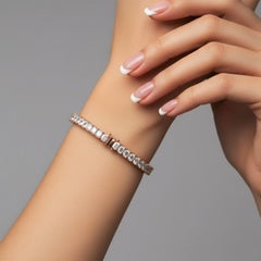 Bracelet d'oreilles en or 18K avec diamants de taille ronde