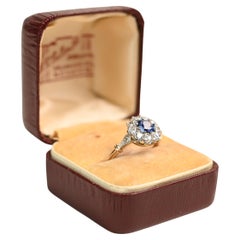 Rund geschliffener Saphir in Ringform (ca. 0,7 Karat), 18k Gelbgold