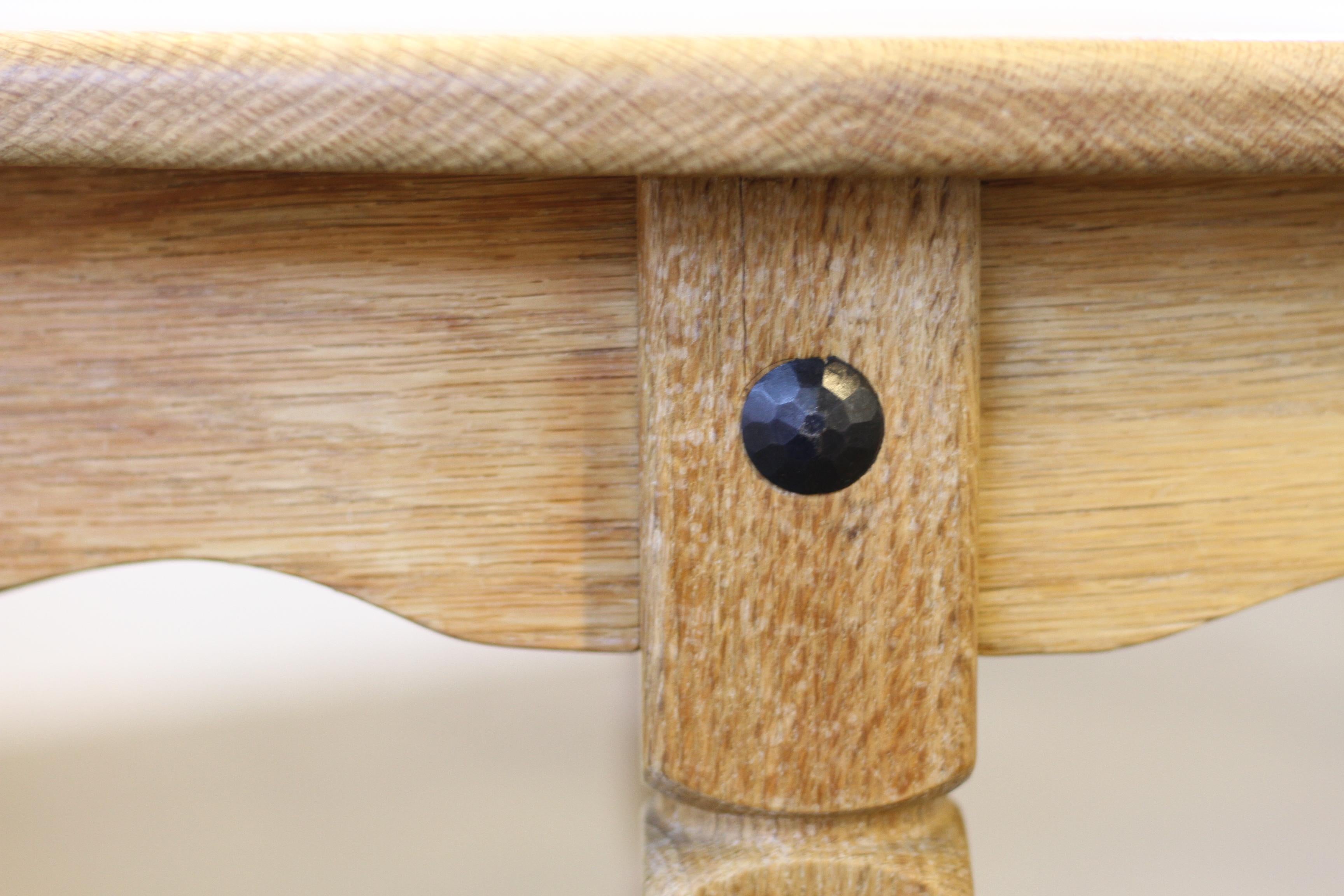 Round Danish Extending Dining Table in Light Oak, Henning Kjærnulf, 1960s For Sale 3