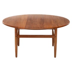 Round Danish Teak Coffee table, 1960s