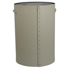 Round Leather Laundry Basket by Limac Design, CESTELLEA Standard