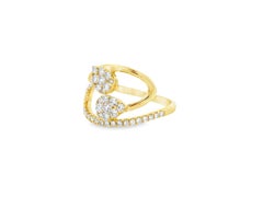 Round Diamond Band Ring with 0.50 Carat Total Weight in 14K Yellow Gold Size 7
