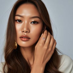 Diamond Butterfly 14K (or 18k upon request) Gold Statement Pave Ring