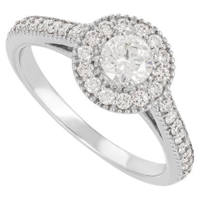 Round Diamond Engagement Ring  For Sale