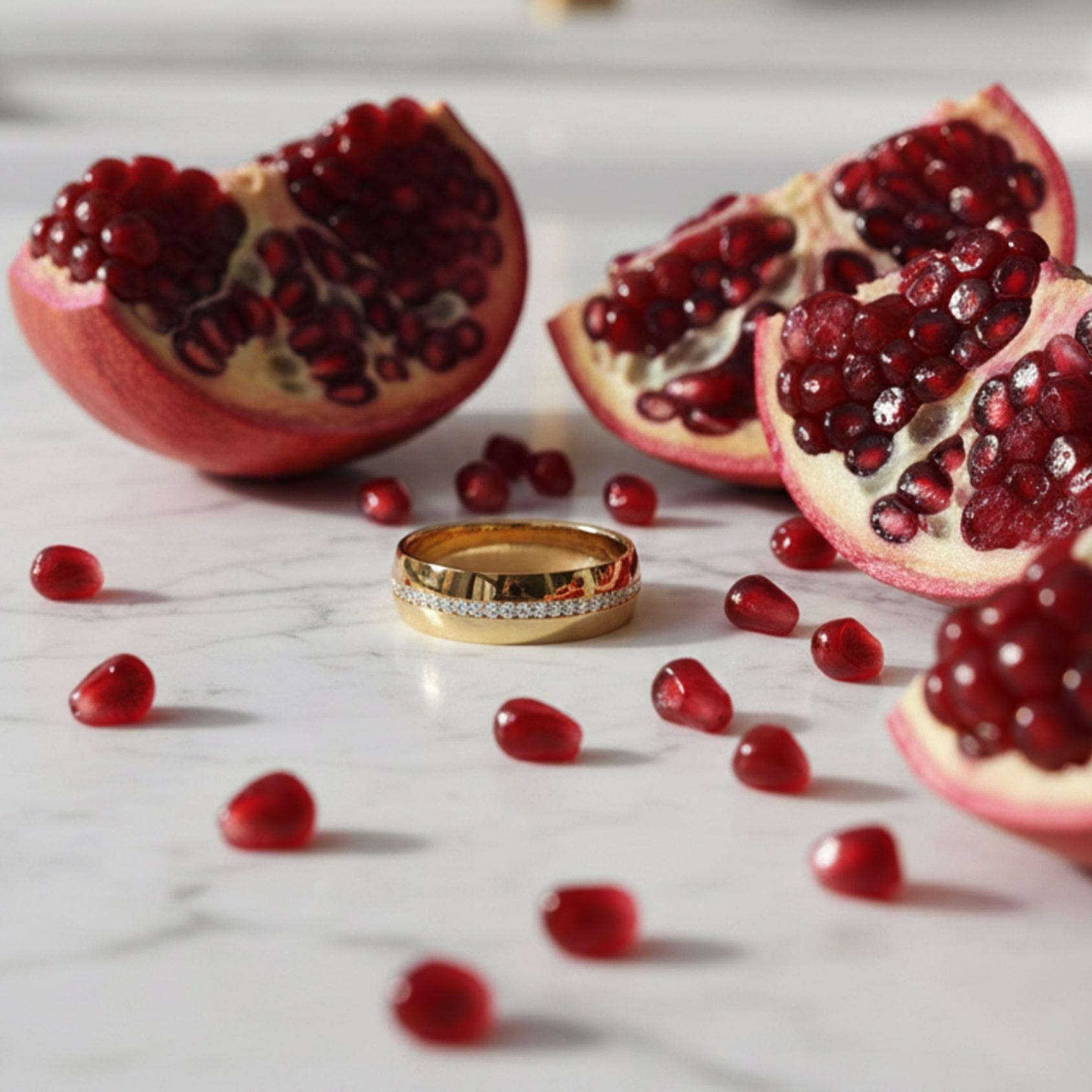 En venta: Anillo Eternidad Diamante Redondo 14K (o 18k bajo pedido) Oro Amarillo Anillo Cúpula  3