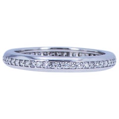 Bracelet éternel en or blanc 18 carats avec diamants ronds