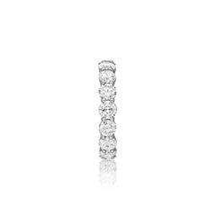 4.69 Carat Conflict Free Diamond Round Eternity Wedding Band in Platinum