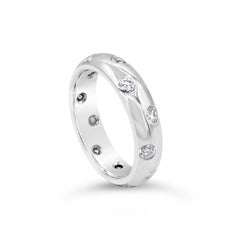Roman Malakov, Round Diamond Etiole Band Ring in Platinum