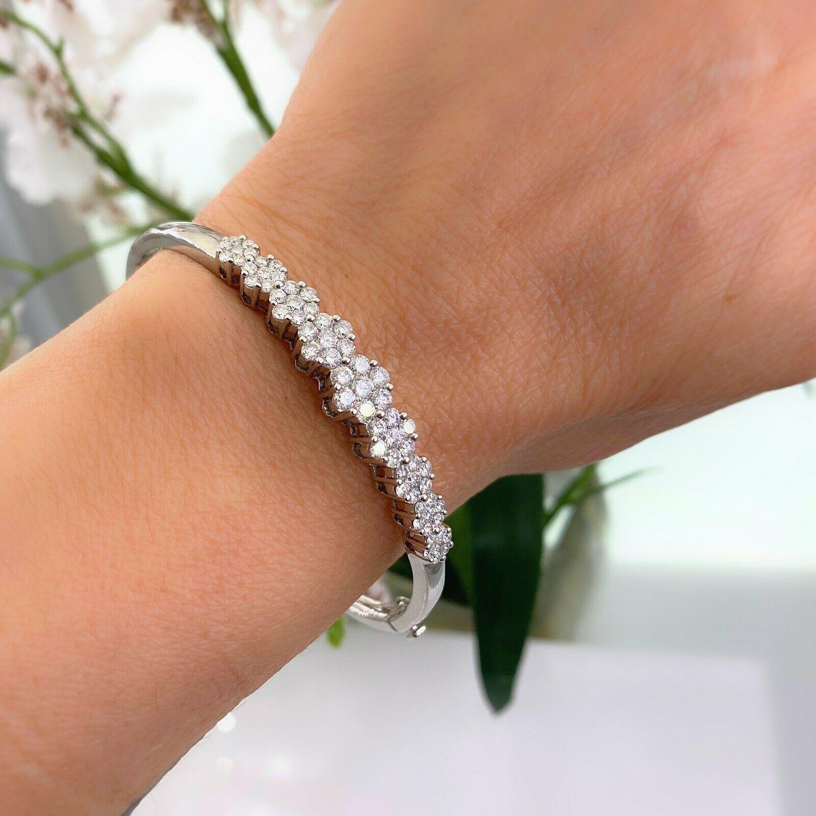 flower bracelet diamond