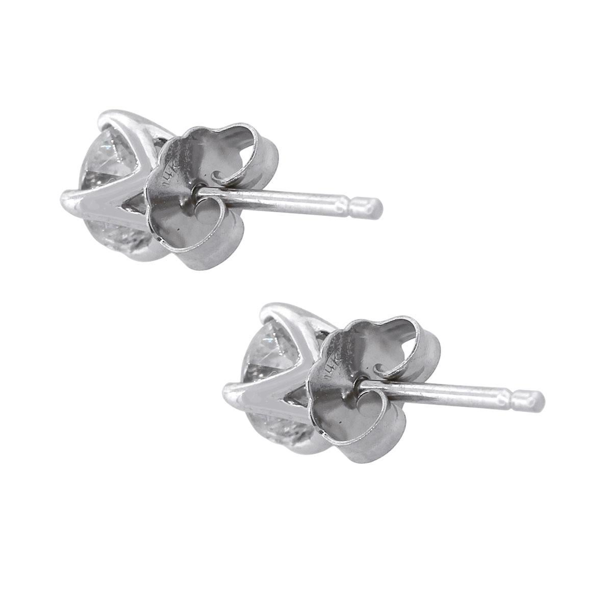 Round Cut Round Diamond Four-Prong Studs