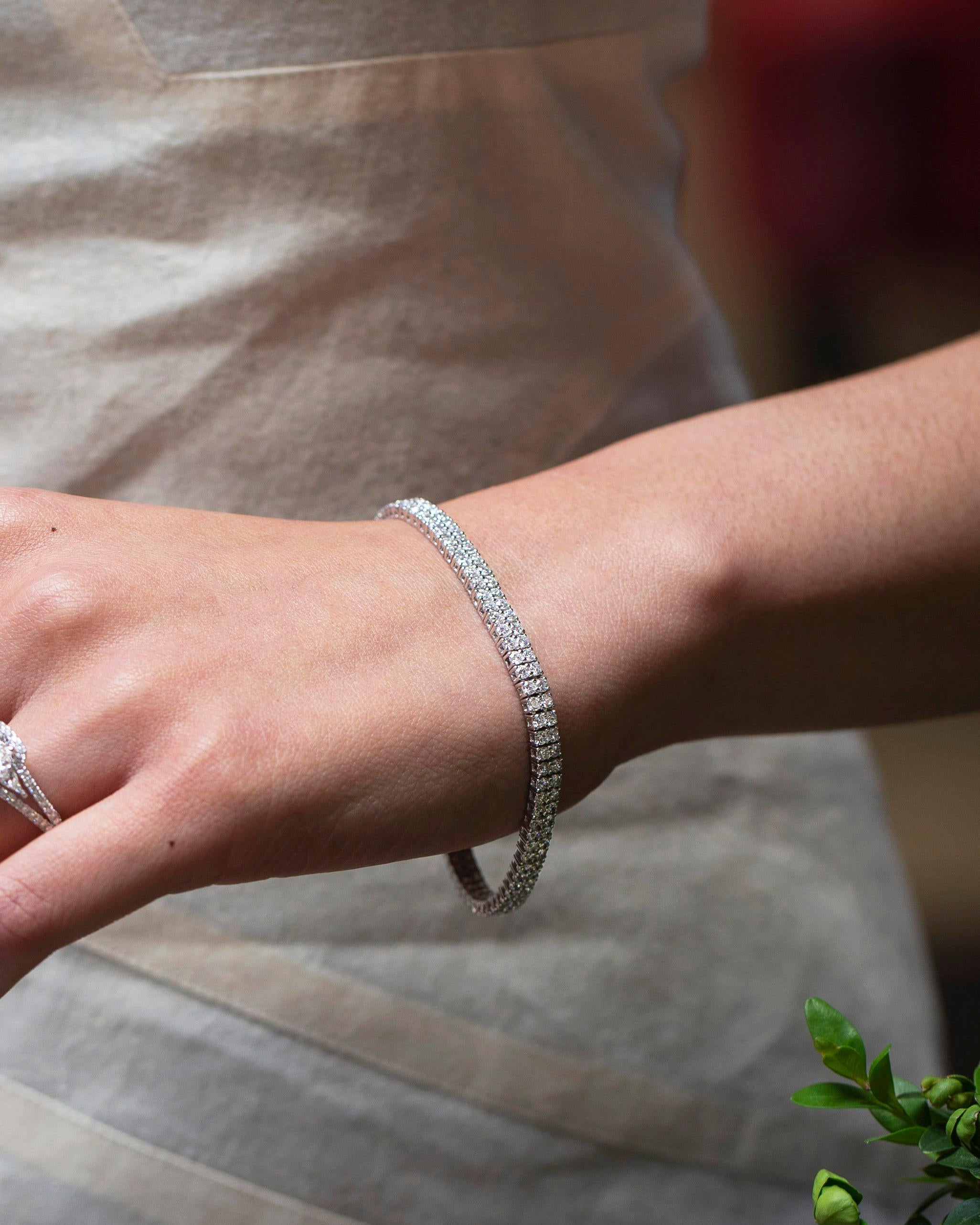 double row tennis bracelet