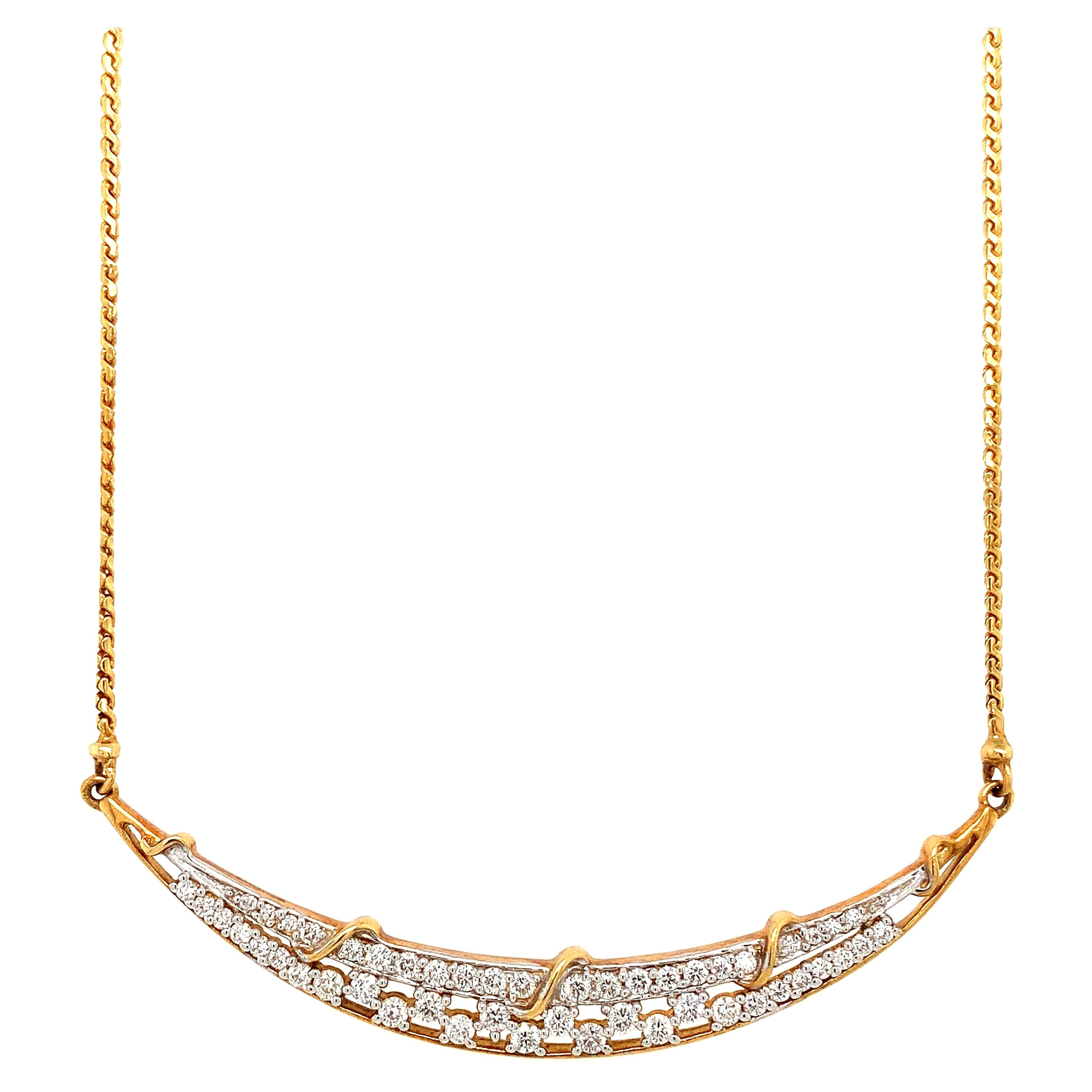 Diamant rond demi-lune en vente