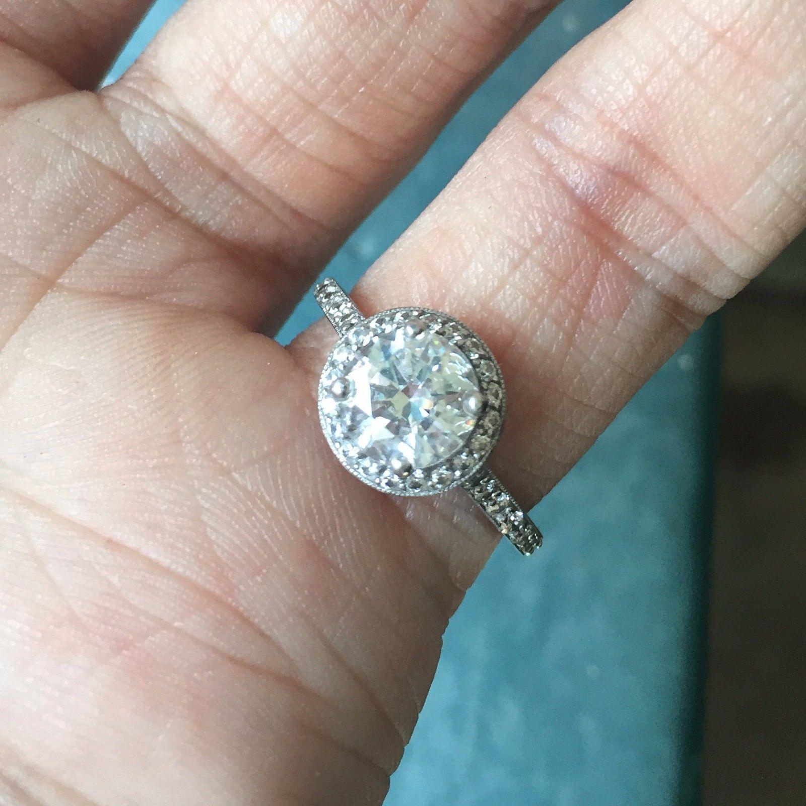1.2 carat halo engagement ring