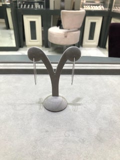 Runde Diamant-Creolen aus 18 Karat Weißgold