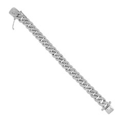 Round Diamond Pave Cuban Link Bracelet