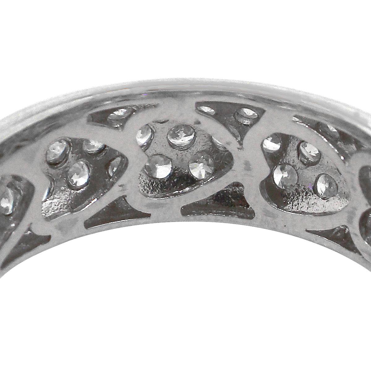 Round Diamond Pave Eternity Band In Excellent Condition For Sale In Boca Raton, FL