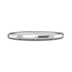 Tanisa Nahata Round Diamond Reign Bangle in 18Karat White Gold.