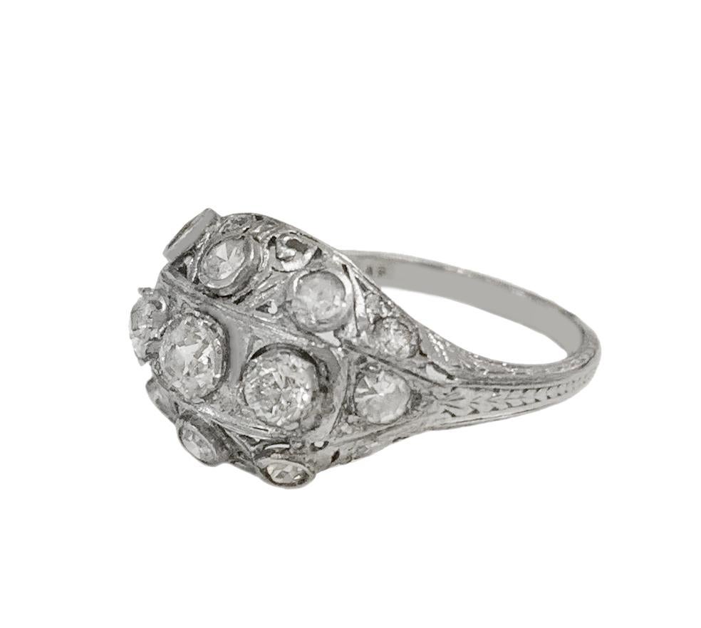 in vendita:  Anello con diamante rotondo in platino, VS/G 3