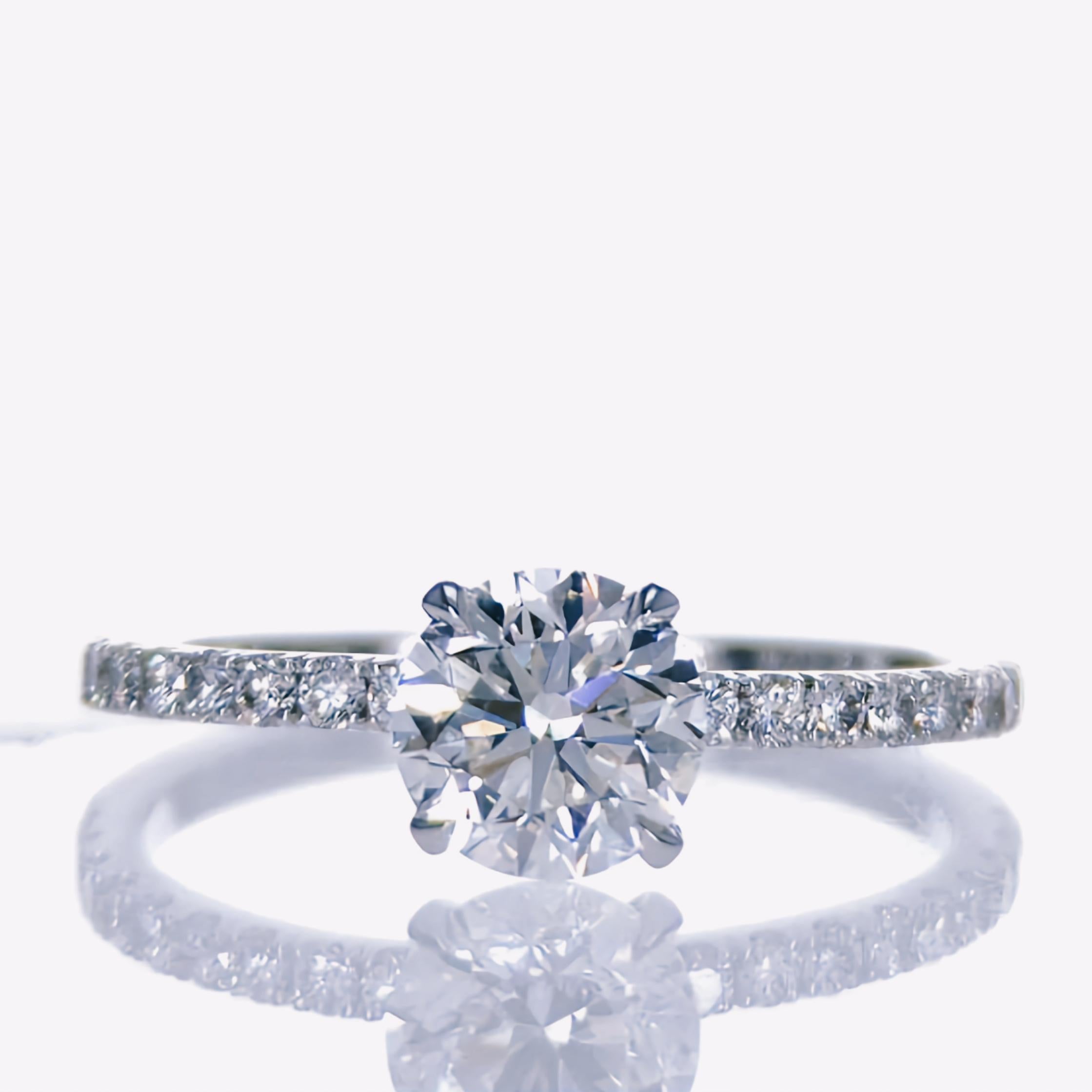 Round Diamond Solitaire Engagement Ring For Sale 1