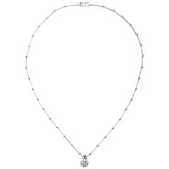 Round Diamond Solitaire Necklace GIA Certified