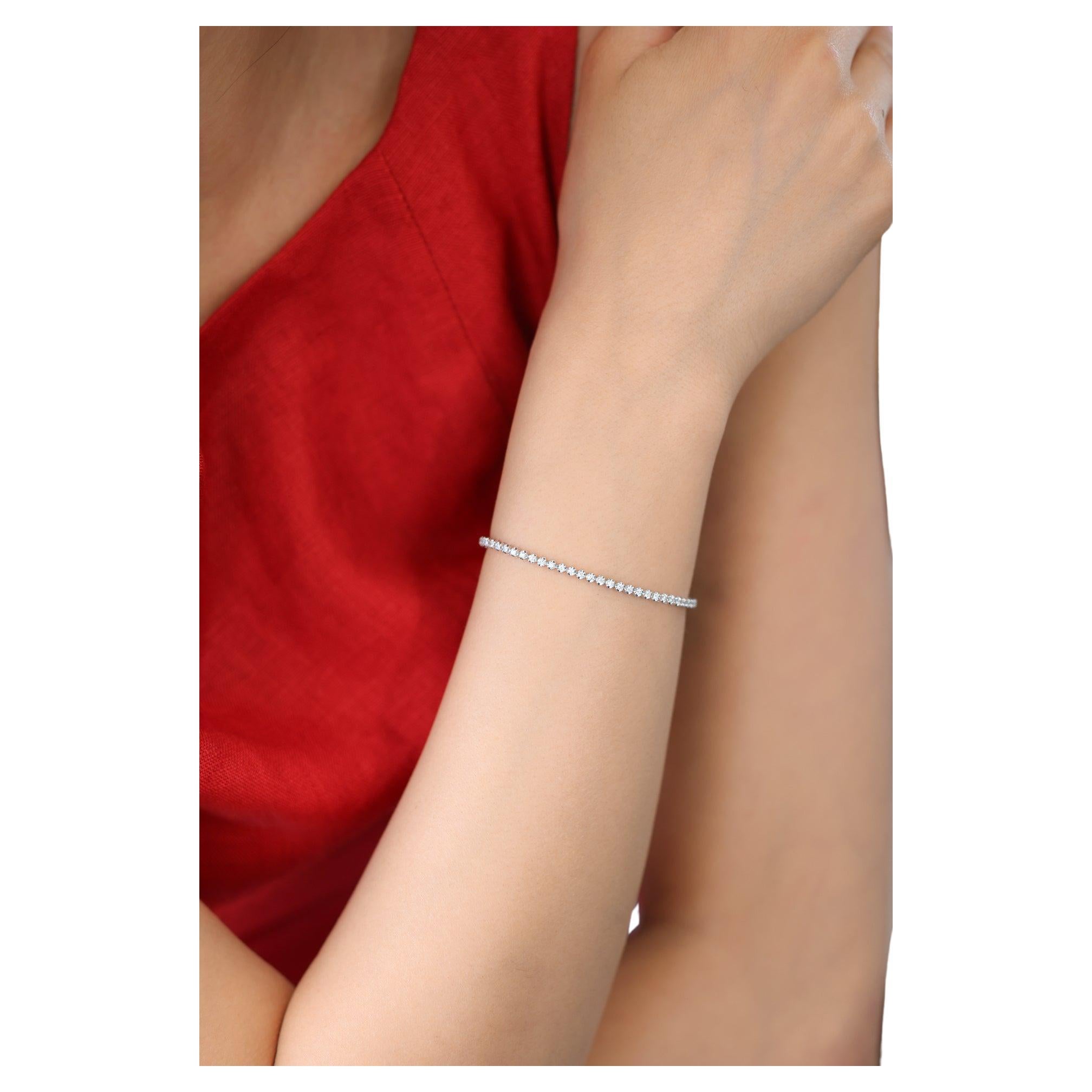 Round Diamond Tennis Bracelet 1.00 ct.