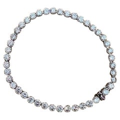 Round Diamond Tennis Bracelet 8.90 carat total weight in Platinum