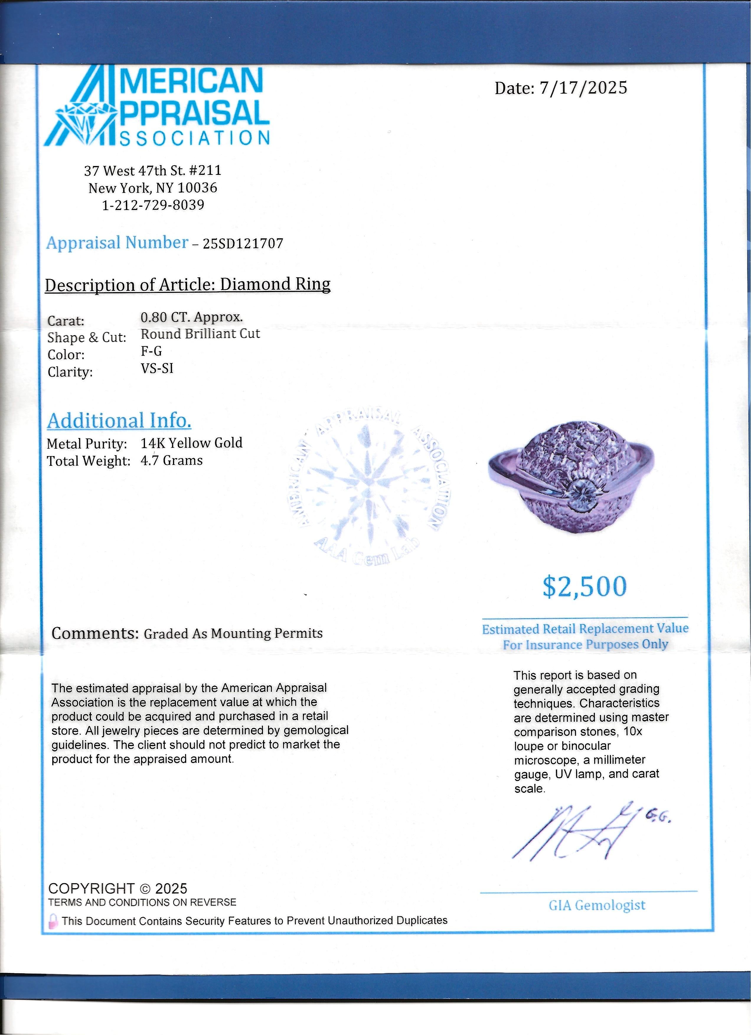 Bague de cocktail en or jaune 14 carats avec diamant rond et dôme triangulaire en vente 7