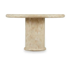 Round Dining Center able with Stone Mosaic Surface by Karl Springer