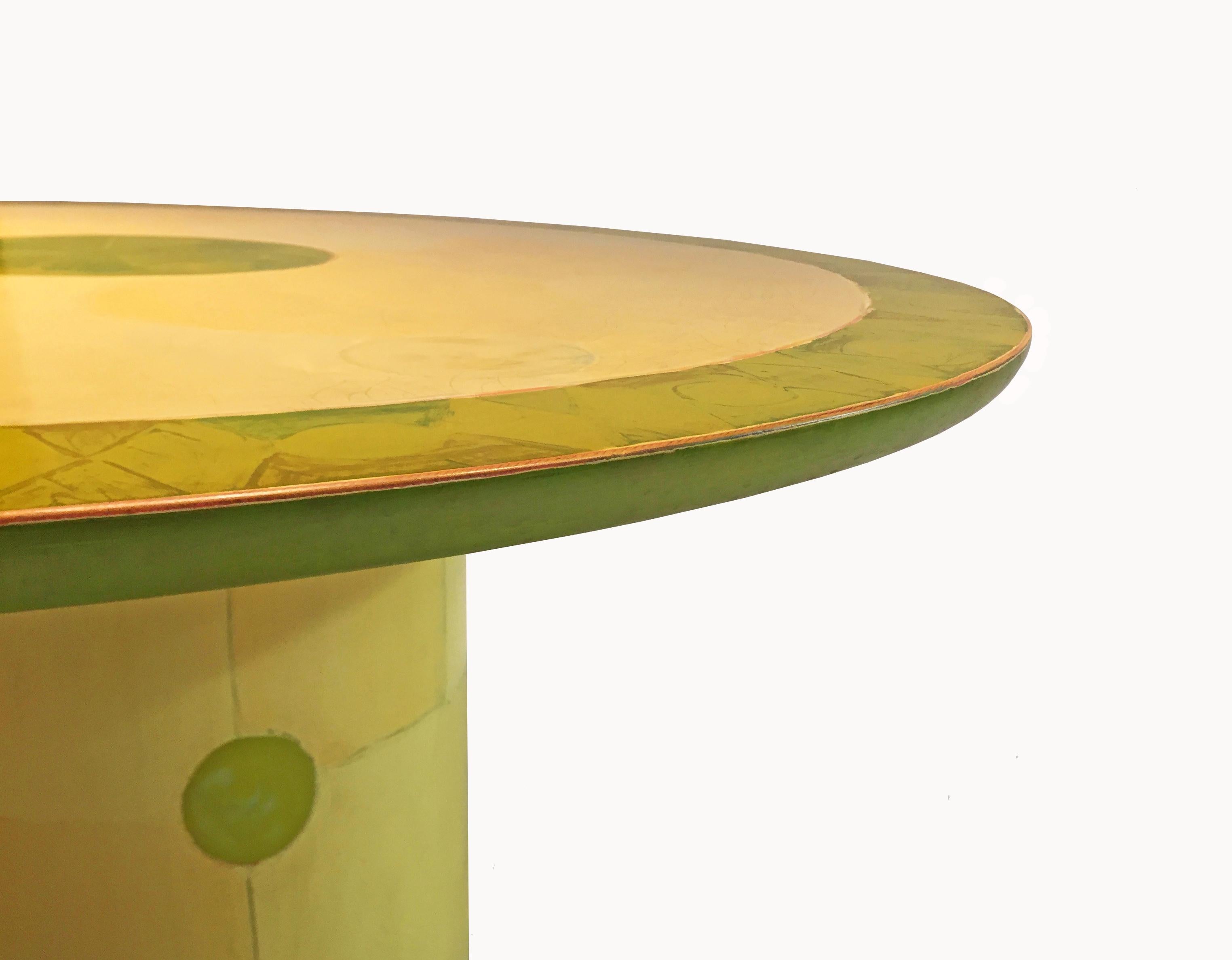 Round Dining or Center Table by Randy Shull, USA, 1999 In Good Condition In Jersey City, NJ