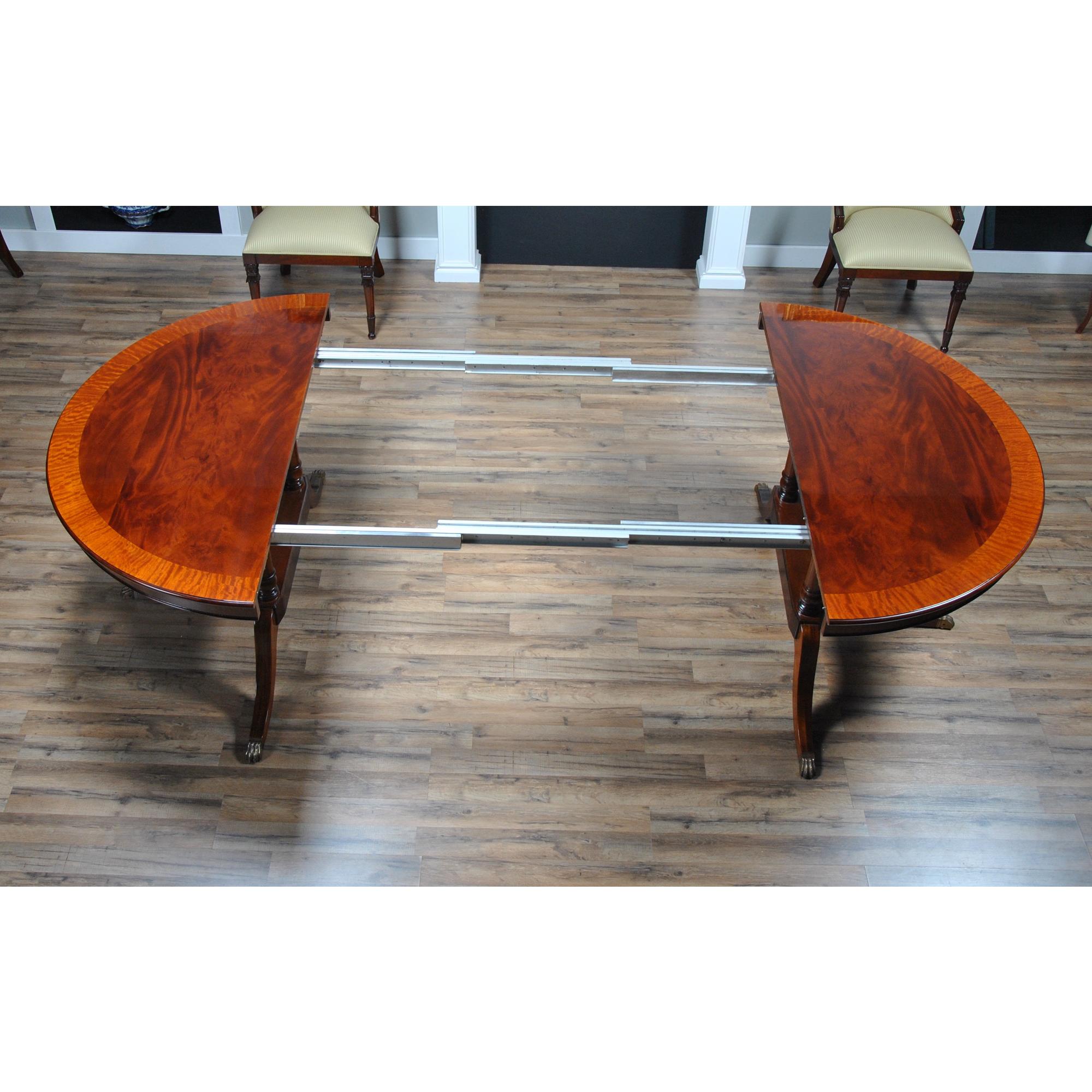 Round Dining Table 60-115 inch For Sale 4