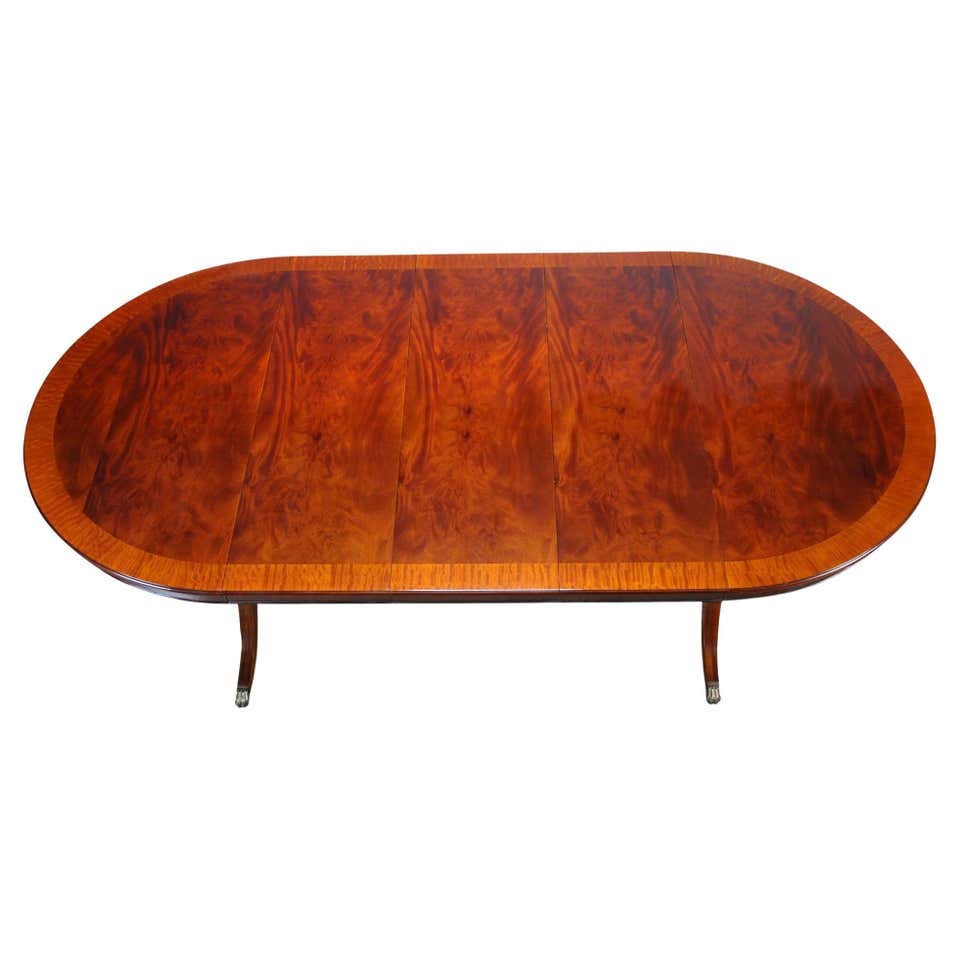 Round Table with Empire Bases 60-115 inch For Sale at 1stDibs