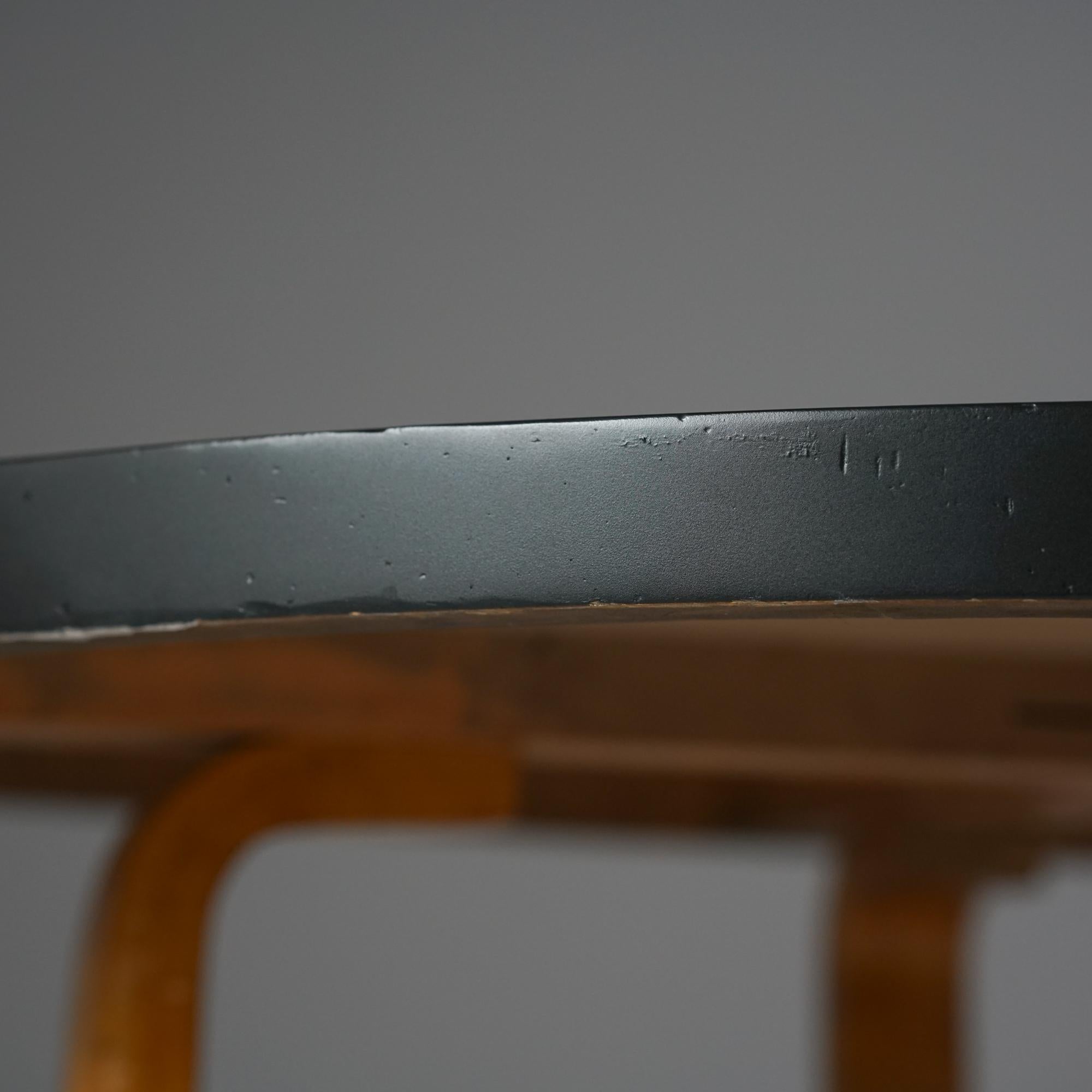 Round Dining Table, Alvar Aalto, Oy Huonekalu- ja Rakennustyötehdas Ab, 1950s For Sale 2